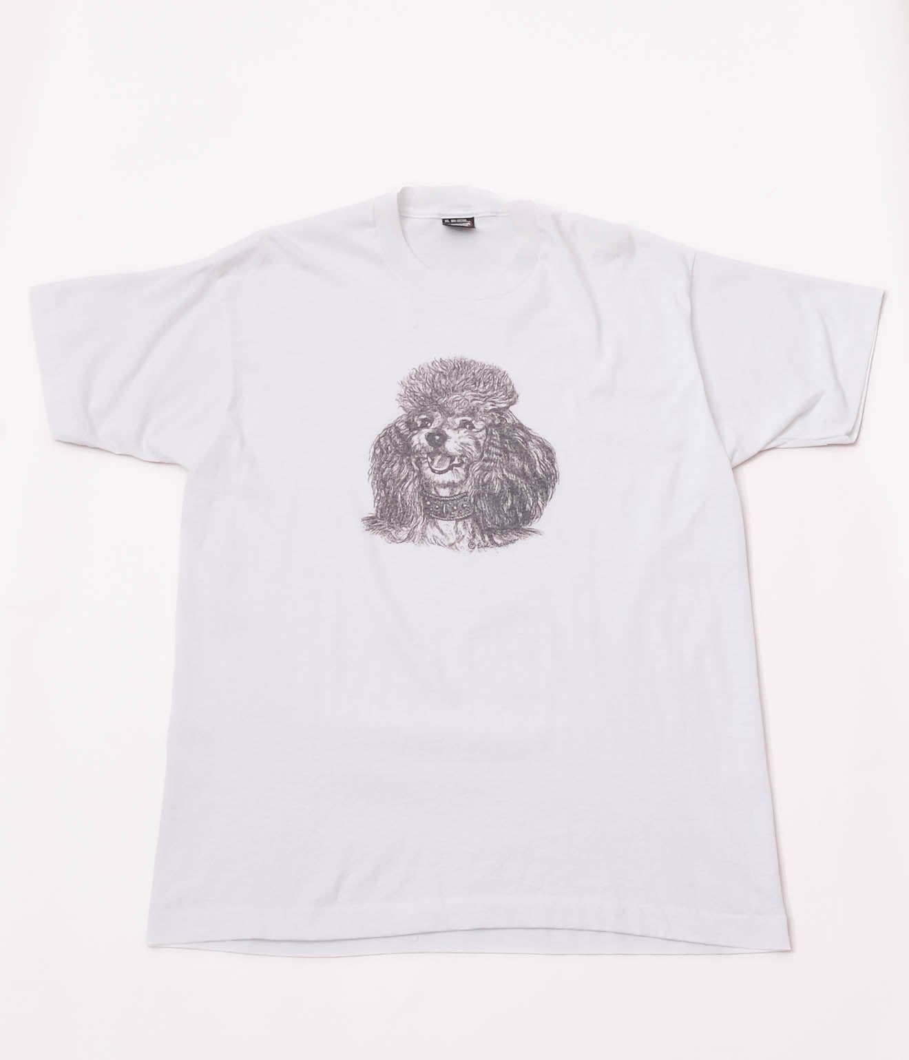 90's Screen Stars Toy Poodle Tee (White)