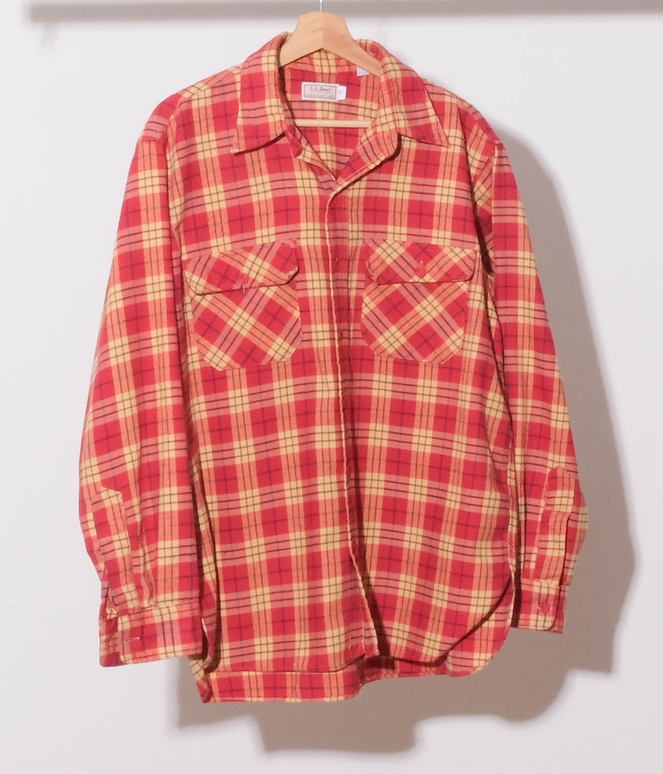 80's L.L. Bean "TIMBERLINE SHIRT" (Red Check)