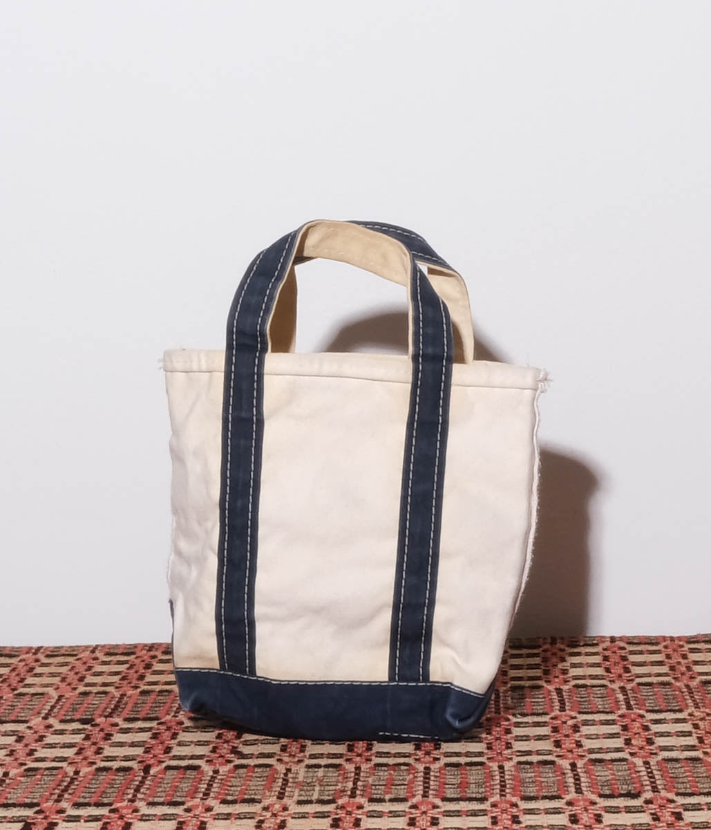 90's L.L.Bean Tote Bag (Natural×Navy)