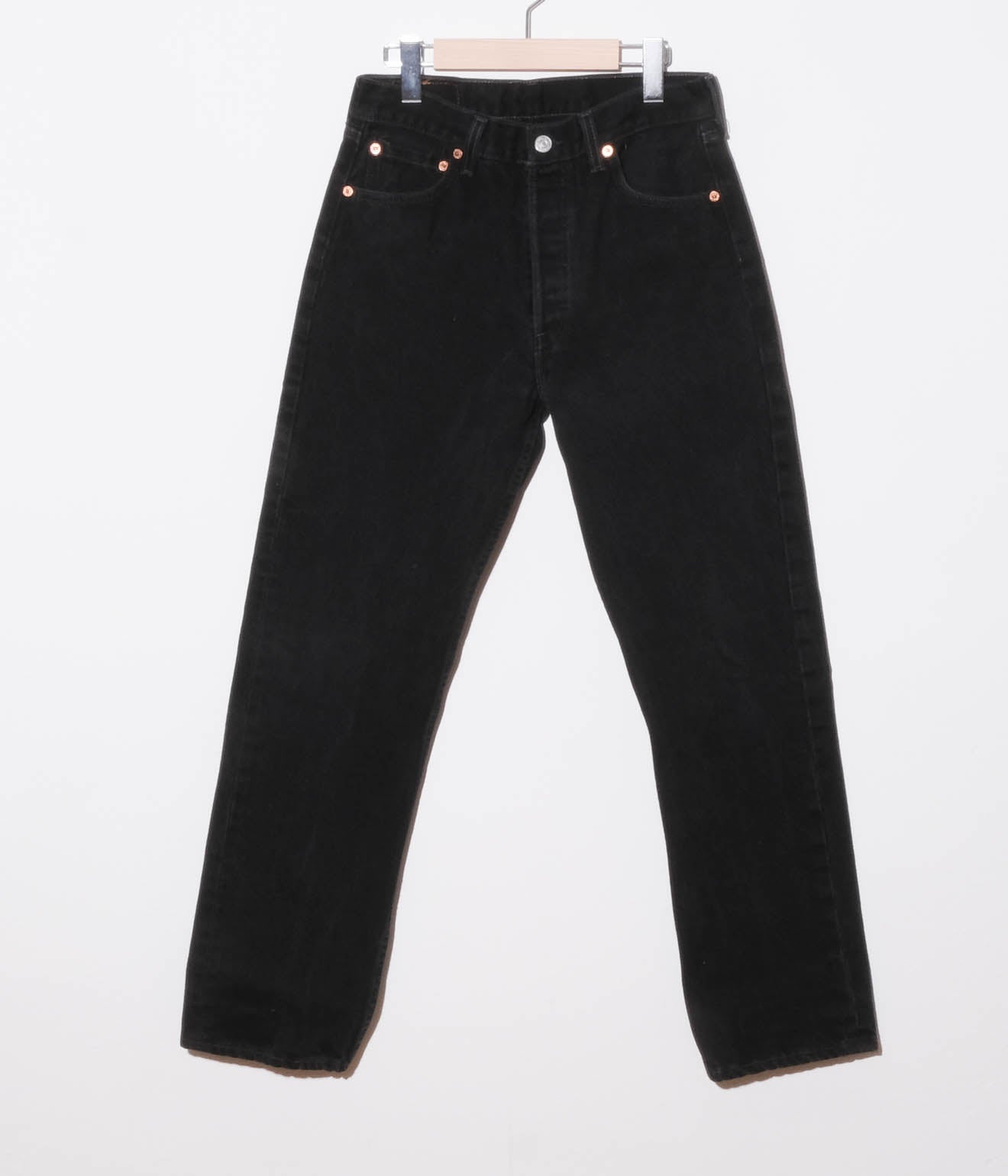 90's  Levi's 501 Black Denim Pants (Black)