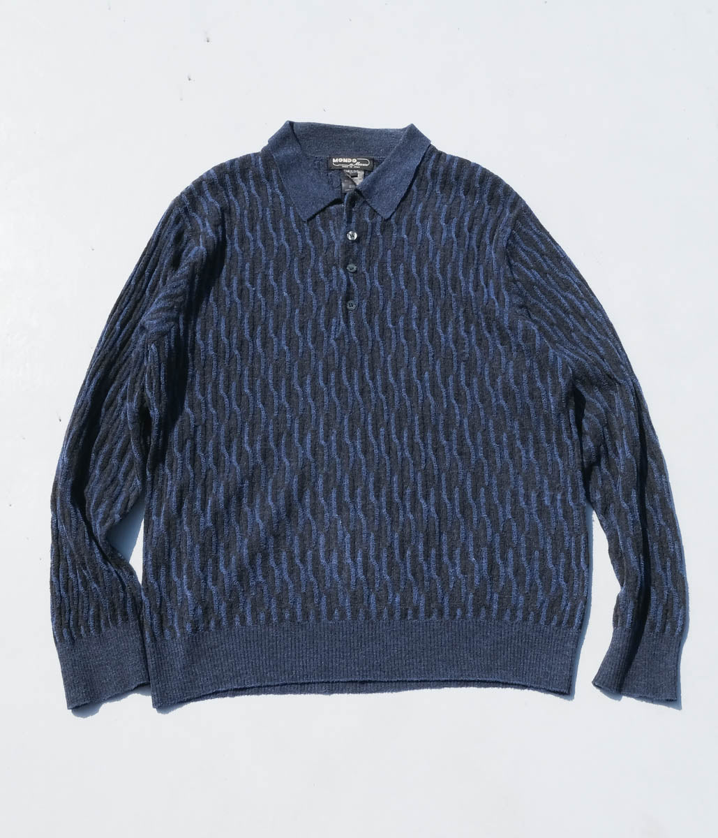 90's MONDO di Marco Polo Sweater (Navy) – Lakewood Clothing