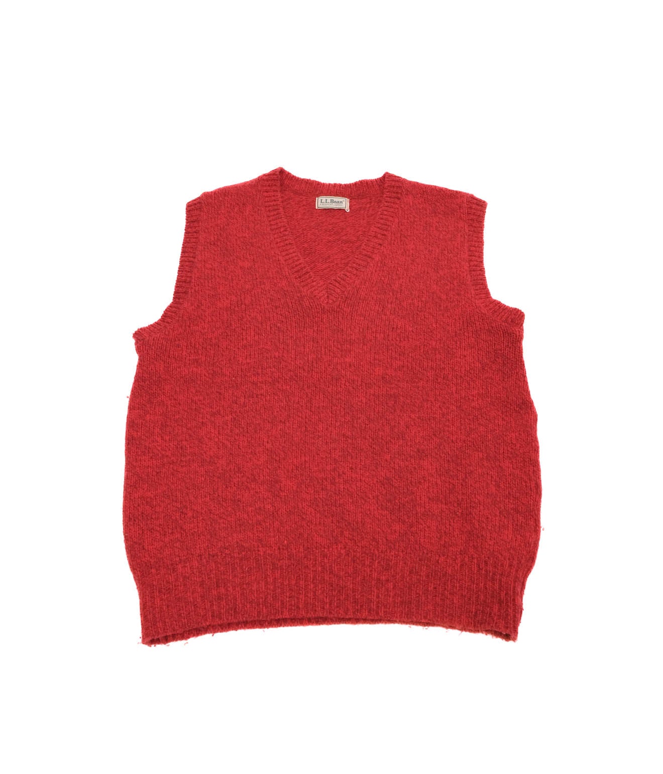 80's L.L.Bean Knit Vest (Red)