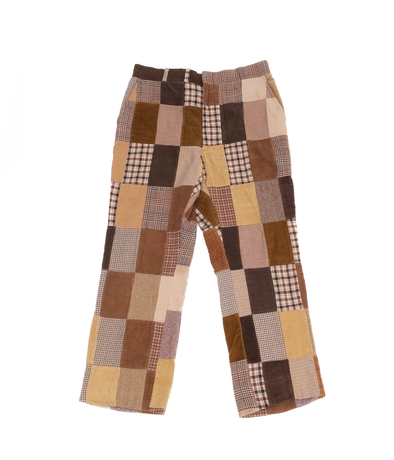 70's Corbin Patchwork Trousers (Brown Multi)