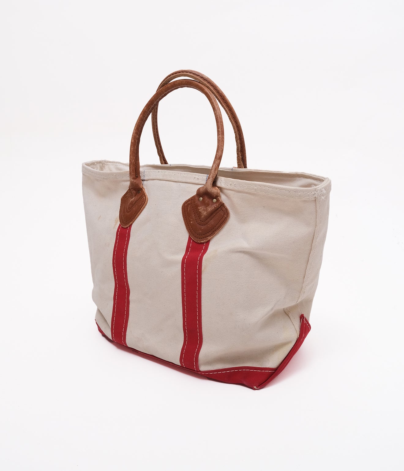 80's L.L.Bean Tote Bag (Natural×Red)