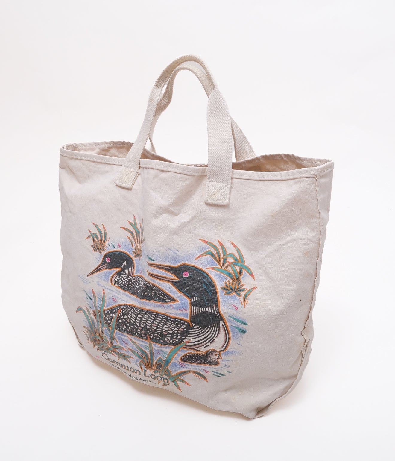 90's L.L.Bean Tote Bag (Bird Print)