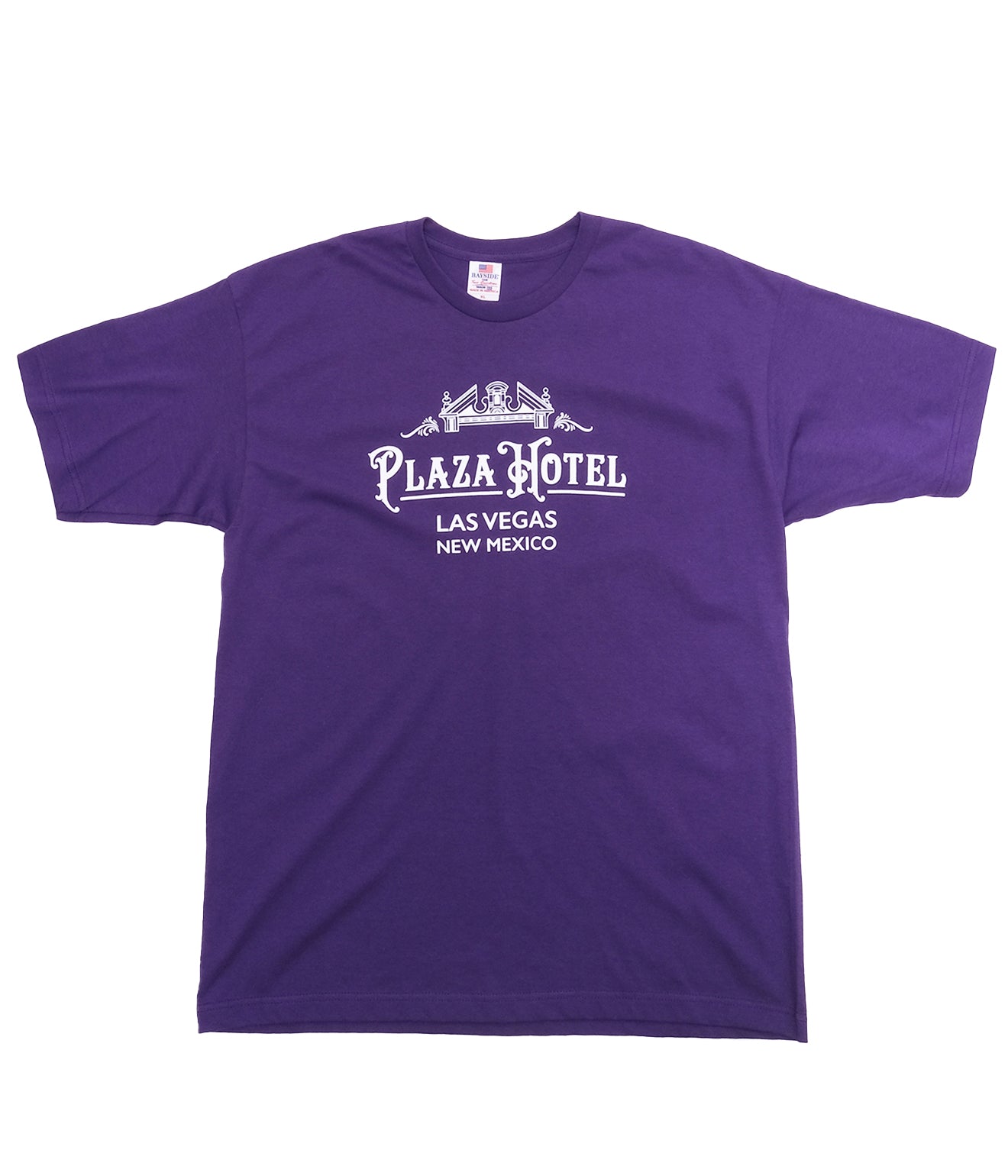 New mexico"PLAZA HOTEL  Souvenir Tee" (Purple)