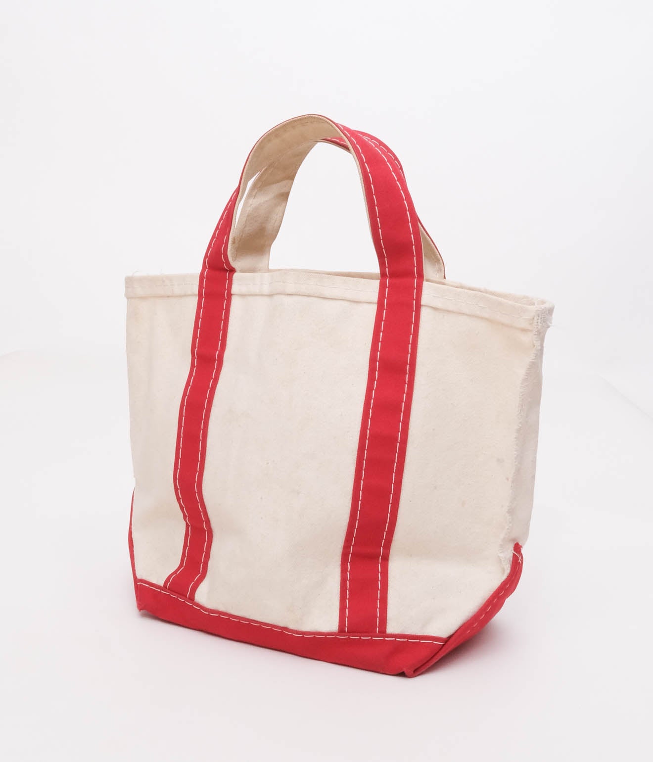 90's LLBean Tote Bag (Natural x Red)