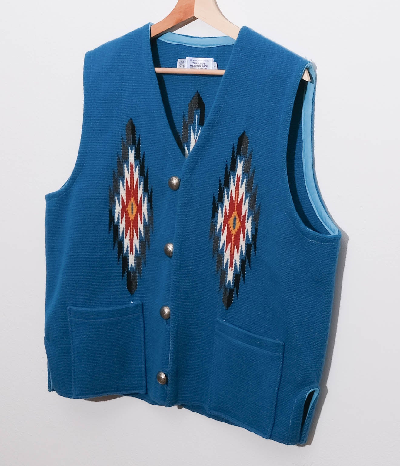 t*o様 新品TRUJILLO'S CHIMAYO VEST TURQUOISE TRUJILLO'S for Lakewood Clothing CHIMAYO VEST (Turquoise)