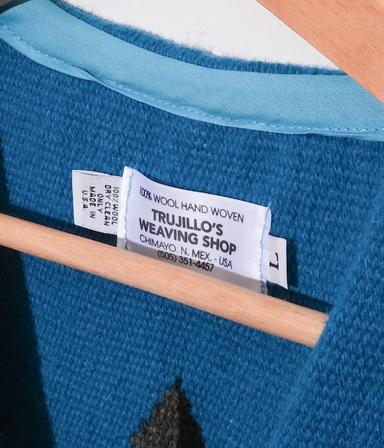 TRUJILLO'S for Lakewood Clothing CHIMAYO VEST (Turquoise)