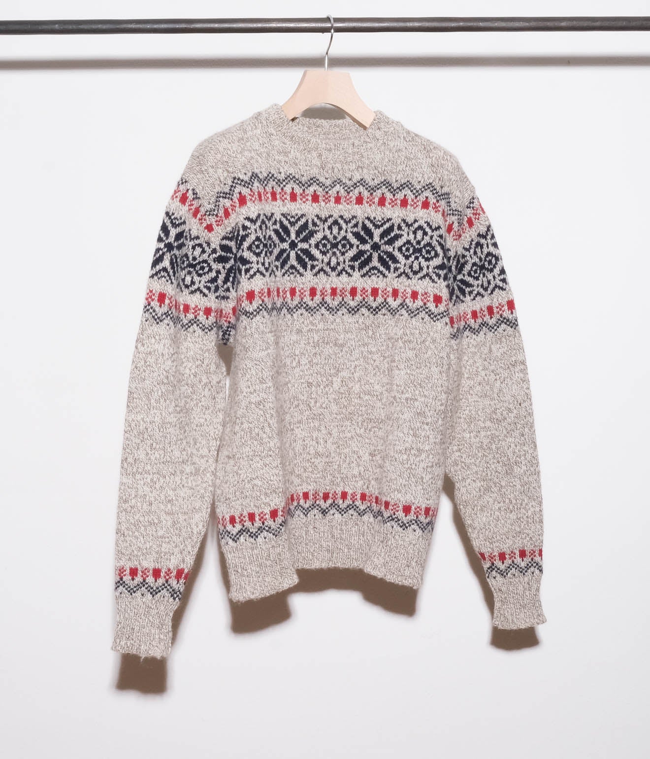 80's L.L.Bean Snow Pattern Sweaters (Grey)