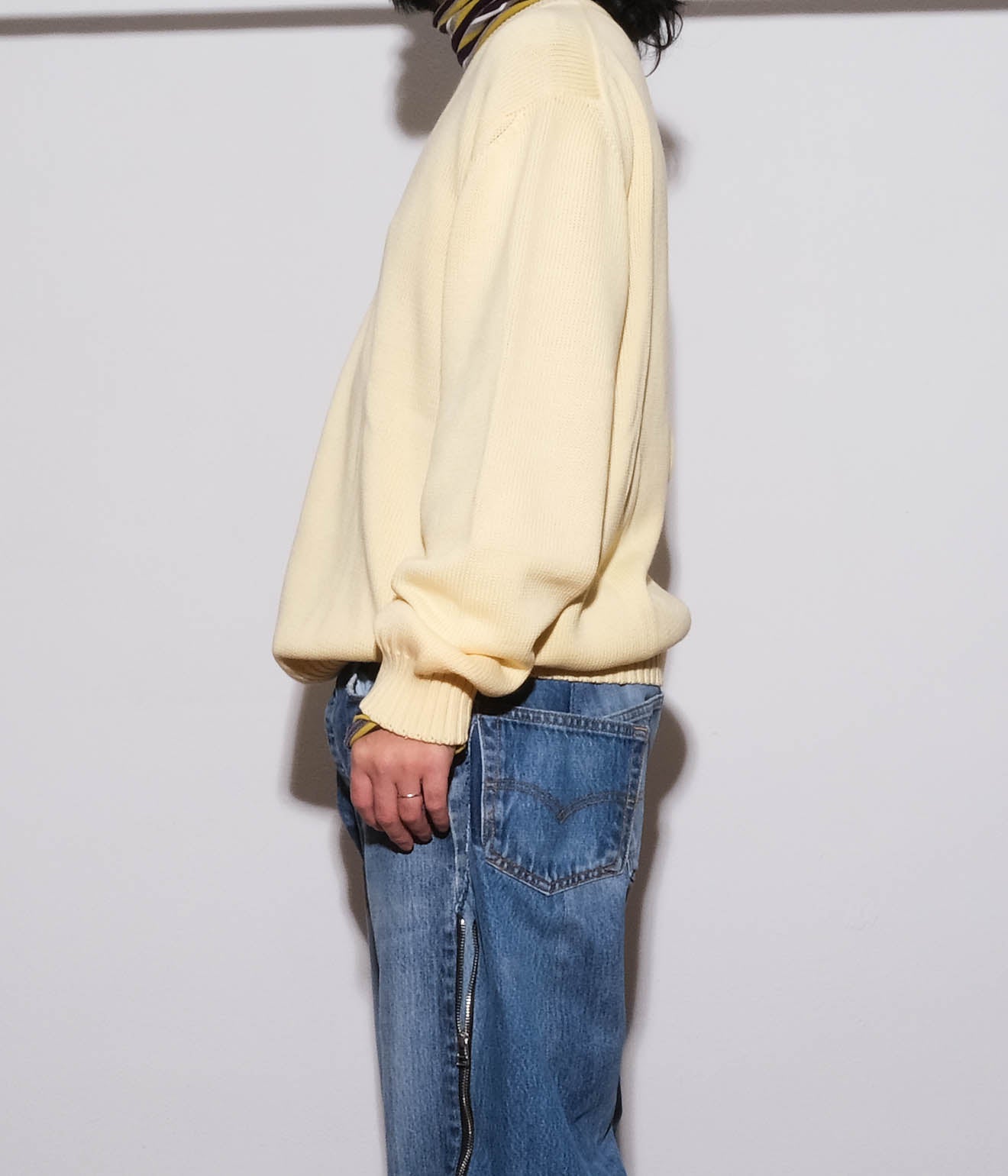 90's Paul Stuart V Neck Cotton Sweaters (Yellow) – Lakewood Clothing