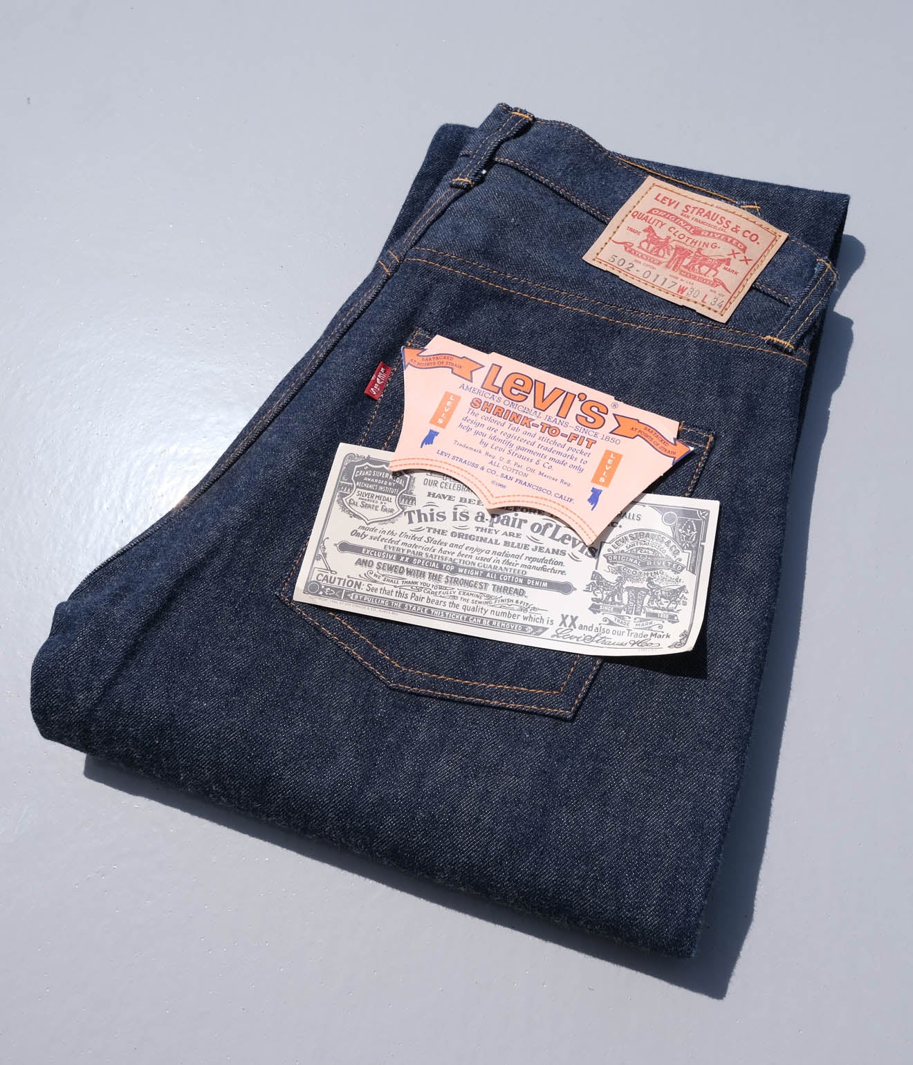 LEVI'S 502 0117 BIGE JEANS（W30 × L34/DEADSTOCK） – Lakewood