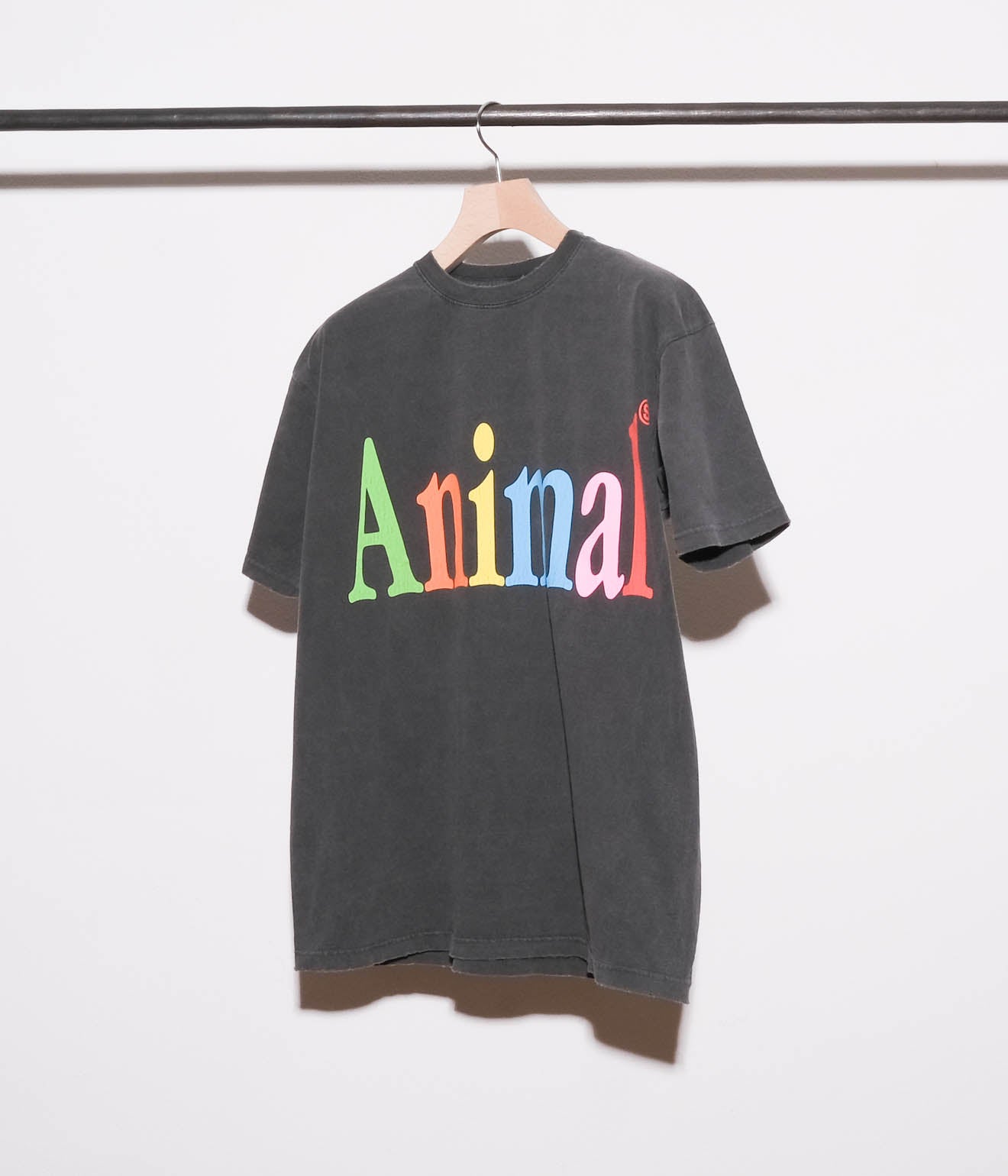 STUDIO WEAREALLANIMALS "Animals Letter S/S T-SHIRT" (Black)