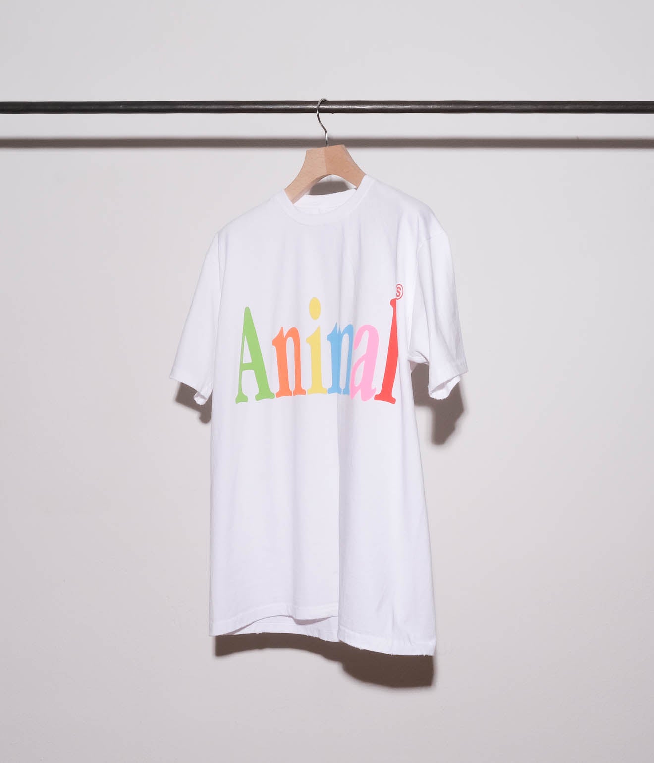 STUDIO WEAREALLANIMALS "Animals Letter S/S T-SHIRT" (White)