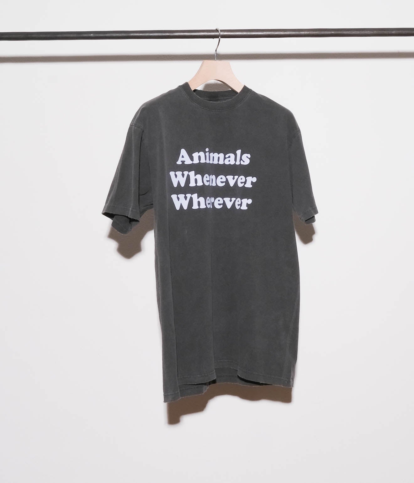 STUDIO WEAREALLANIMALS "Whenever Wherever S/S T-SHIRT" (Black)