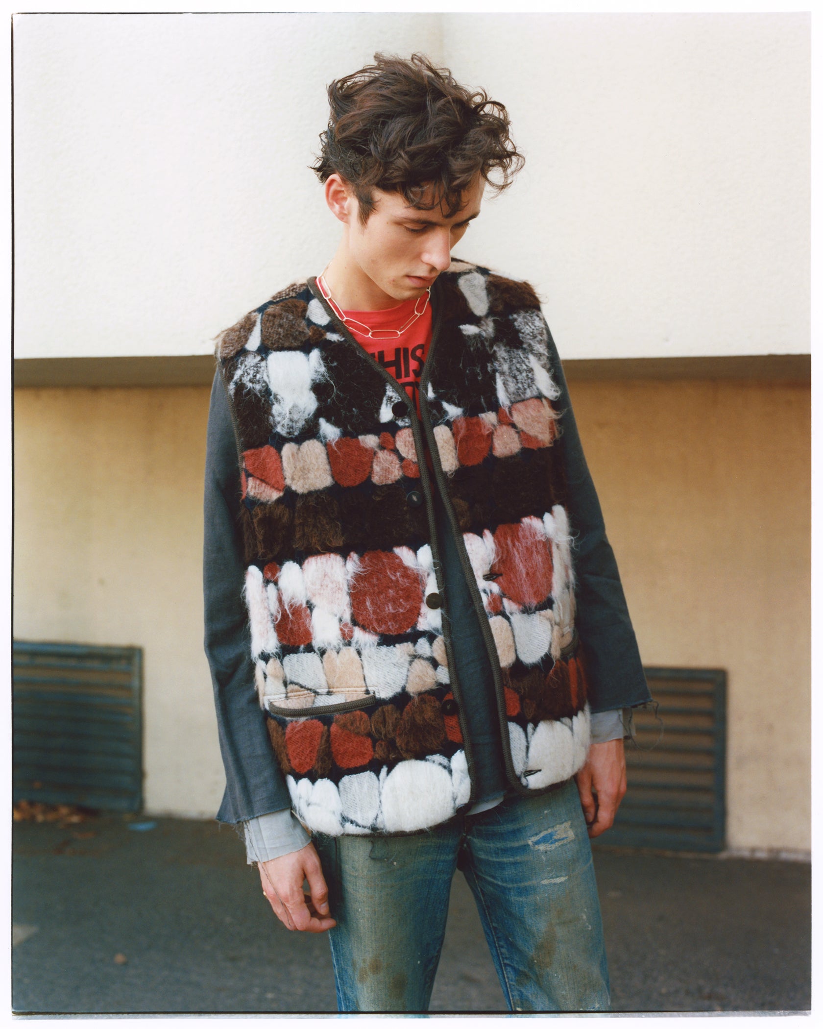 トップス BLACKBIRD Jerkin vest 24AW kink