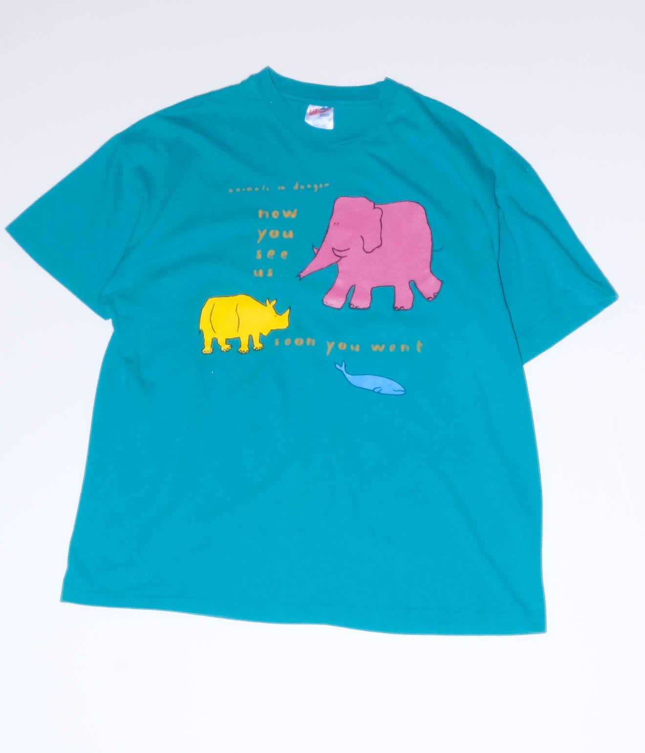 90's The Body Shop Animal Tee (Green)