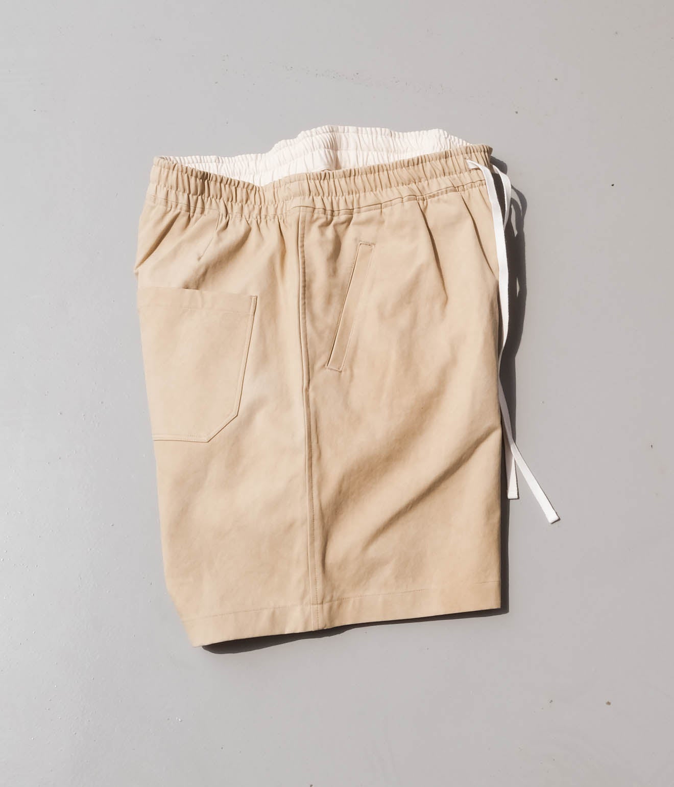 ANSNAM "Dry Short Pants" (Cold Dyed Beige)