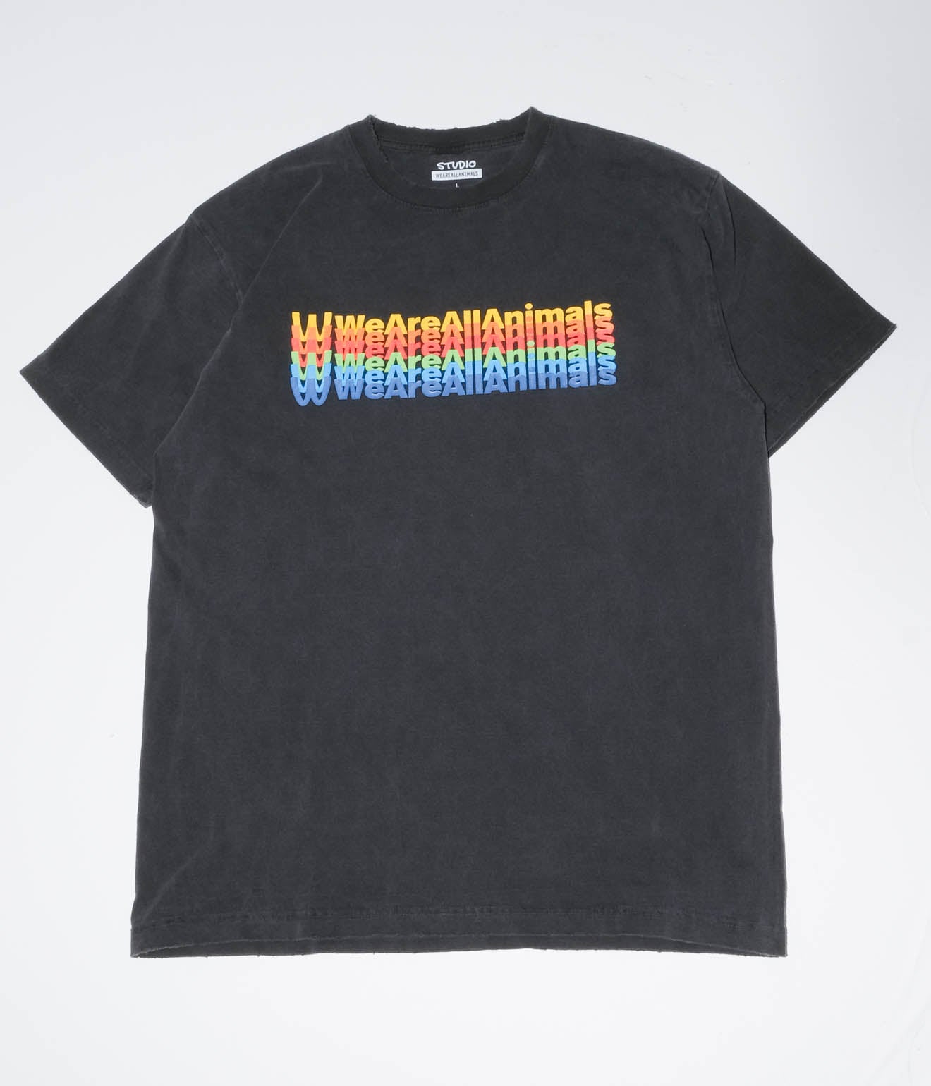 STUDIO WEAREALLANIMALS "Inverted Arch S/S T-SHIRT" (Black)