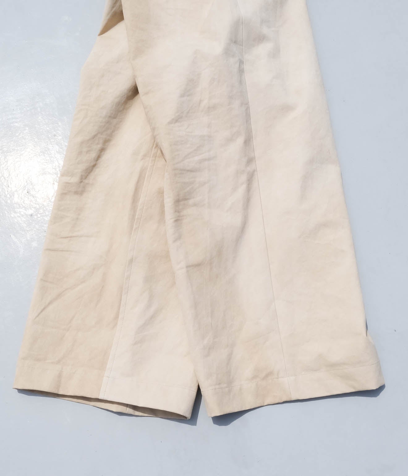 I am dork Work pants ChinoBEIGE ムラ染チノ I am dork Work pants