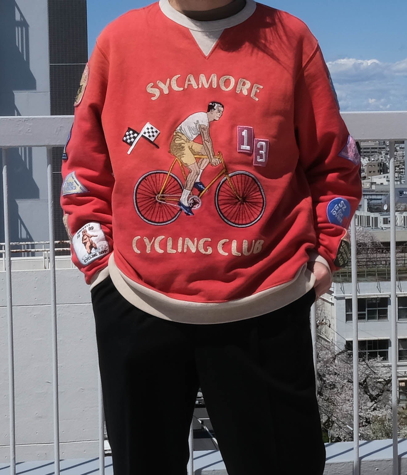 samuel zelig サミュエル ゼリグCYCLING CREWNECK M samuel zelig サミュエル ゼリグCYCLING CREWNECK M SAMUEL