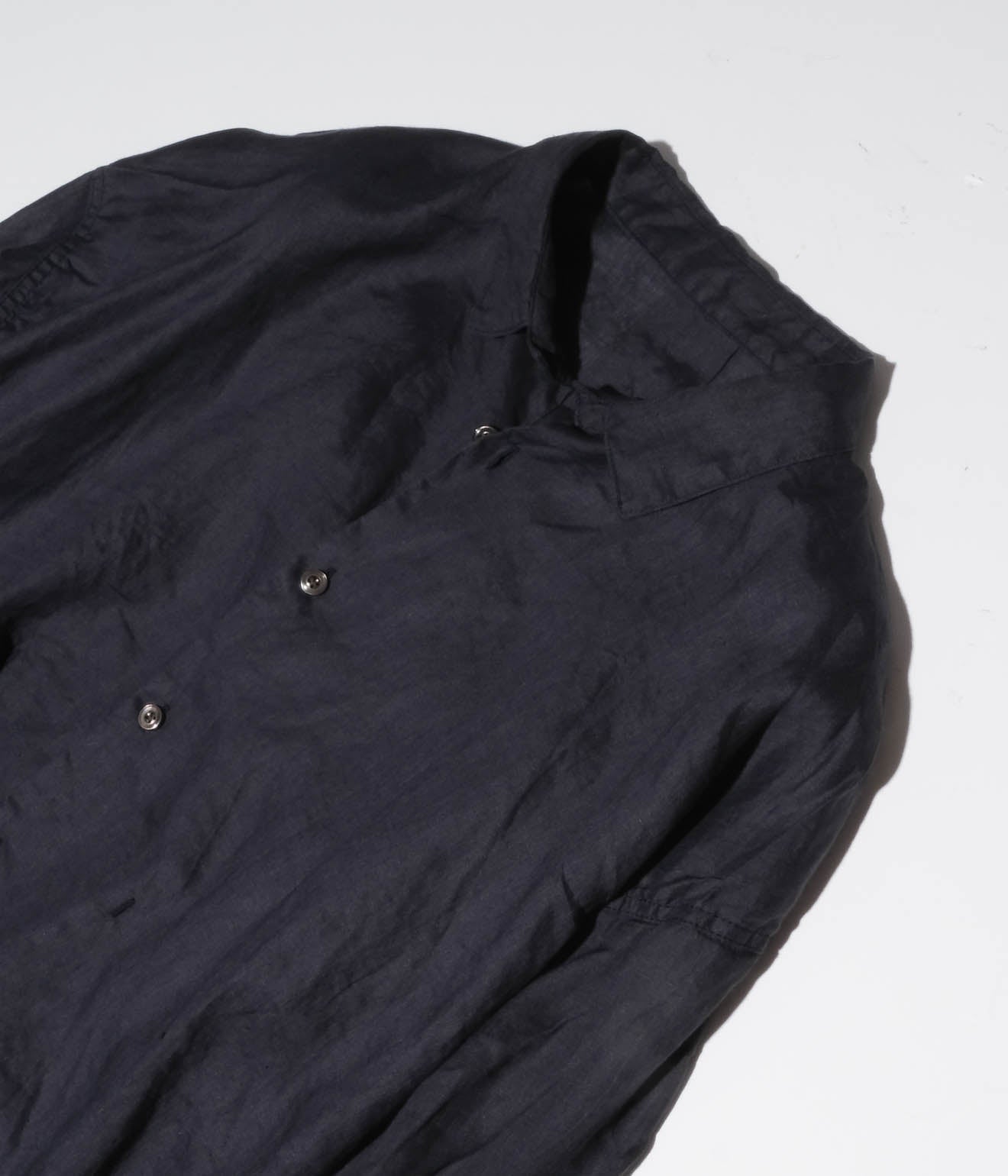 Gurank "Linen Work Shirts" (Navy)