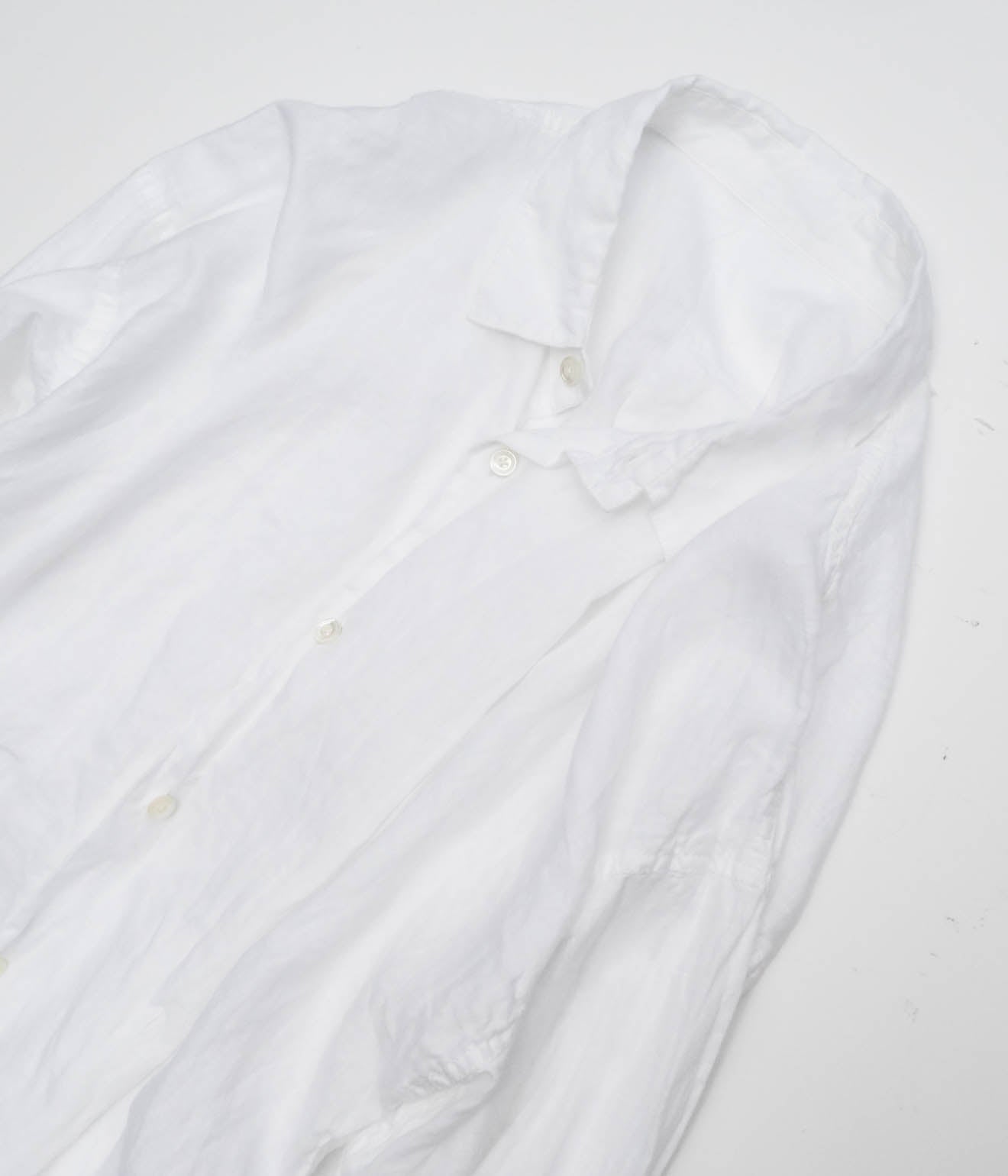 Gurank "Linen Work Shirts" (White)