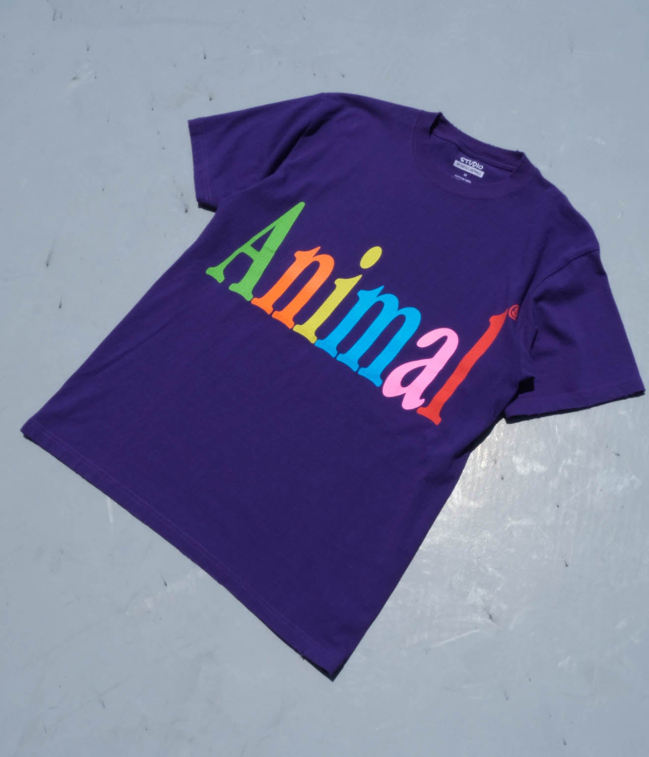 STUDIO WEAREALLANIMALS "Animals Letter S/S T-SHIRT" (Purple)