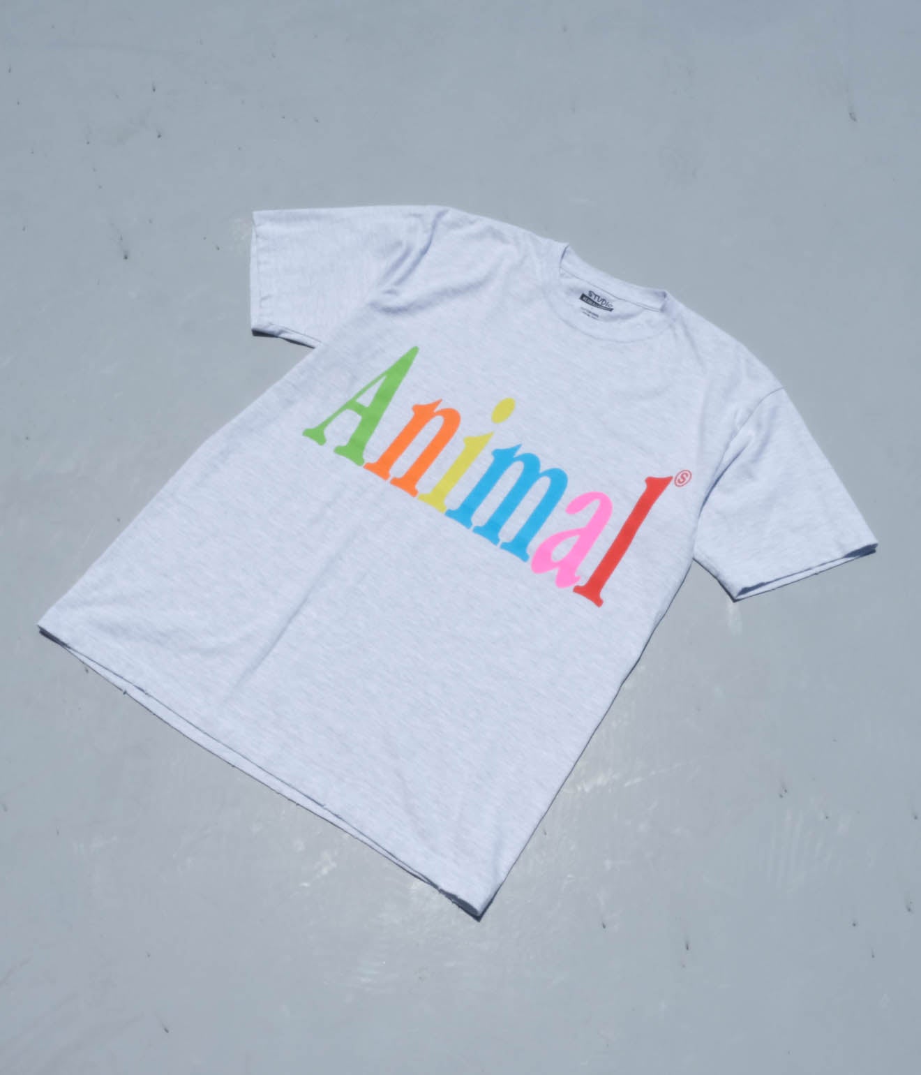 STUDIO WEAREALLANIMALS "Animals Letter S/S T-SHIRT" (White)