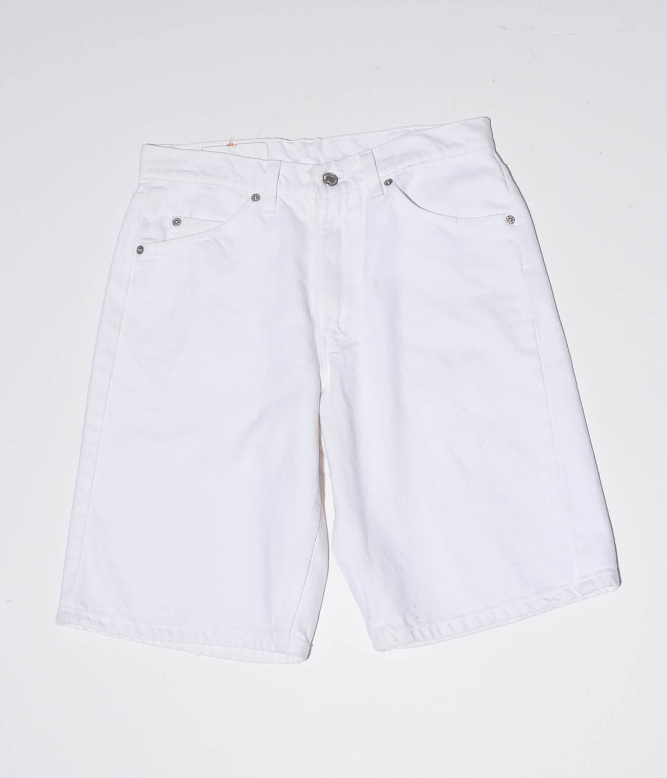 90's Levi's DENIM SHORT PANTS (White)