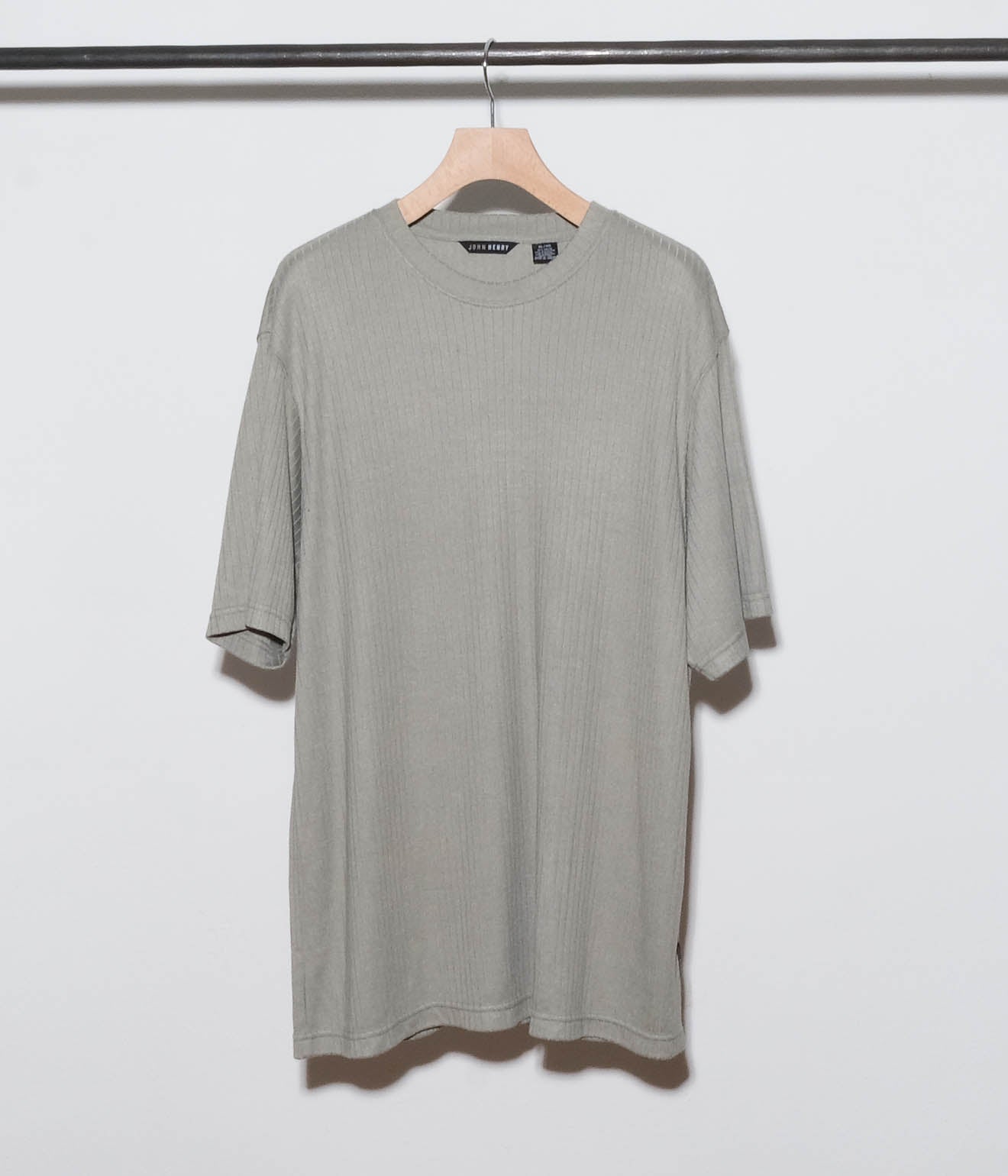 John Henry Over Size Rib Tee (Sage Green)