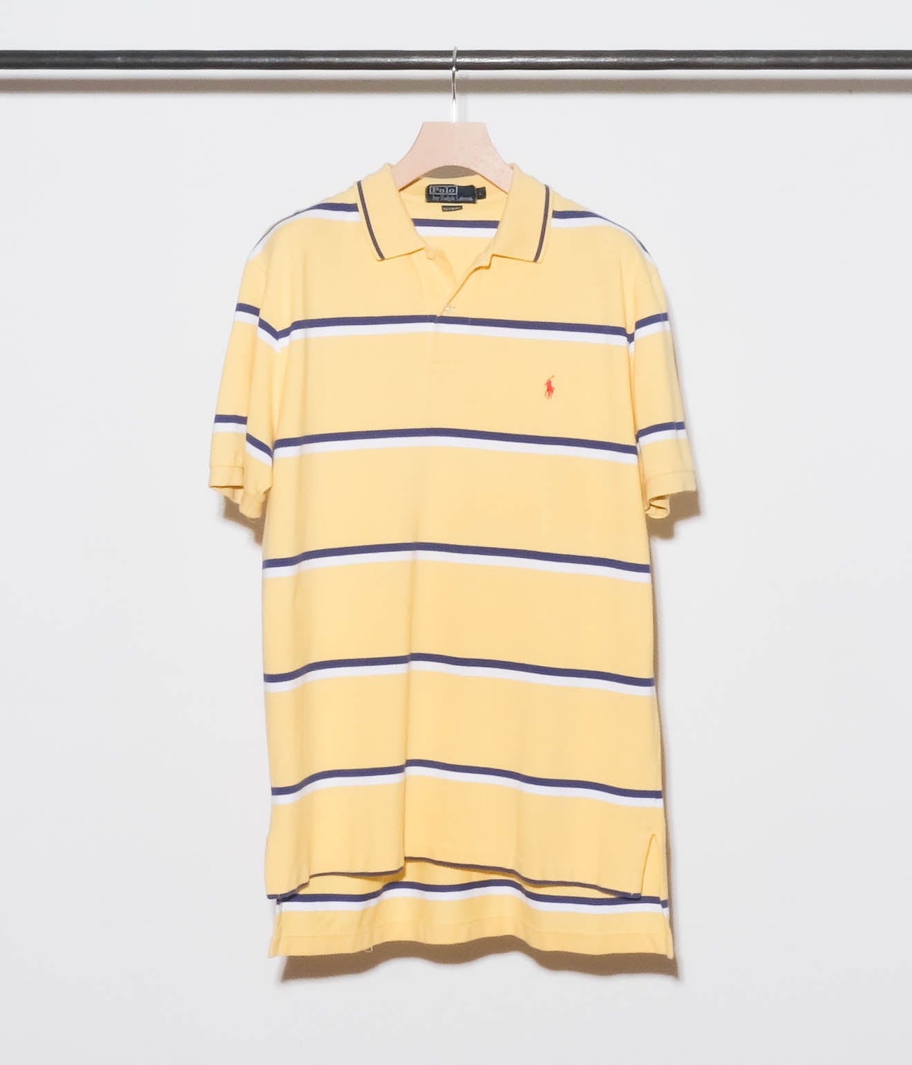 90's Ralph Lauren Polo Shirt (Yellow Border)