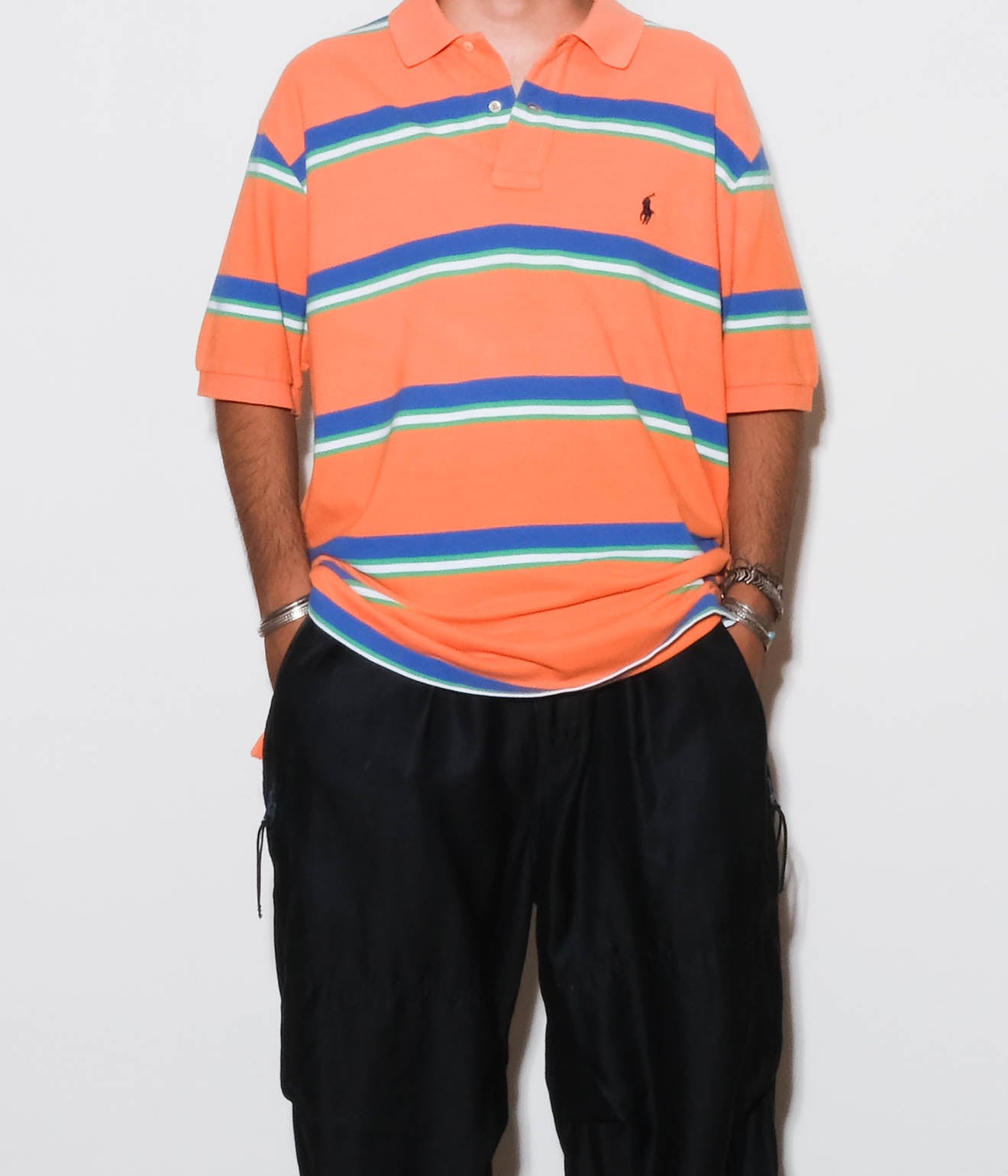90's Ralph Lauren Polo Shirt (Orange Border) – Lakewood Clothing