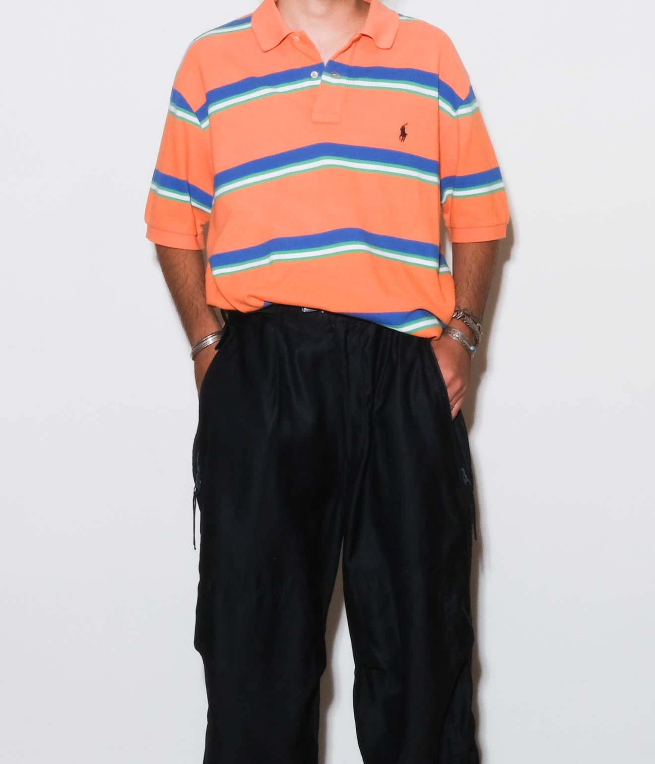 90's Ralph Lauren Polo Shirt (Orange Border) – Lakewood Clothing