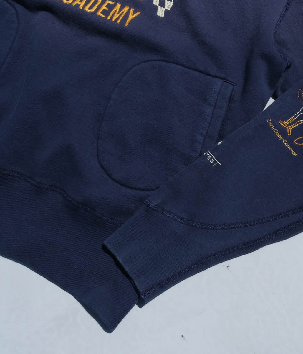 thehotellobbyarchives Samuel スウェット Samuel Zelig St. Denis Hotel 1/4 Zip | Vintage Blue | Canoe Club