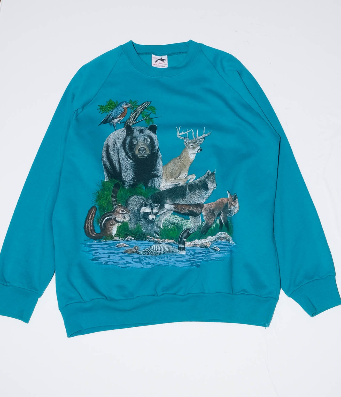 90's Animal Sweatshirt (Green)