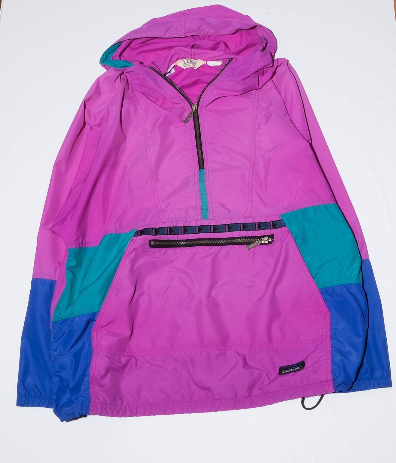90's L.L. Bean "Nylon Anorak Parka" (Pink)