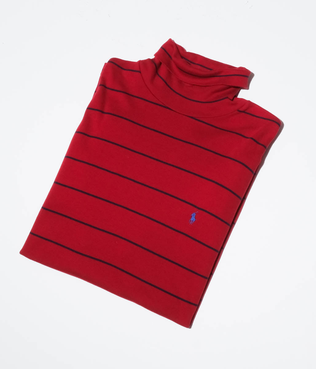 90's Ralph Lauren Turtle Neck Tee Shirt (Red Border) – Lakewood