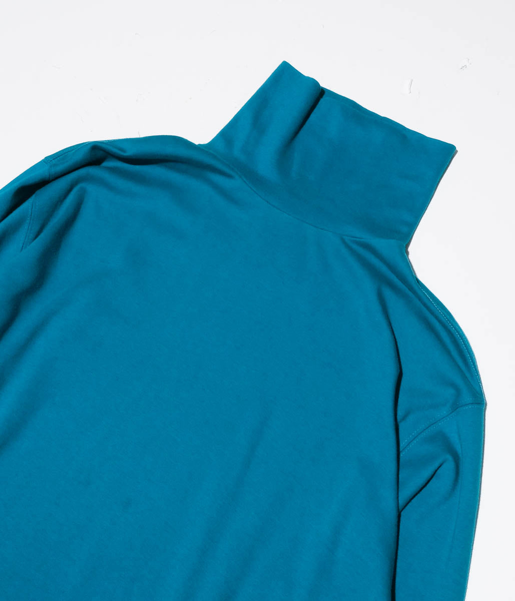 90's LAND'S END Turtle Neck Tee Shirt (Green)