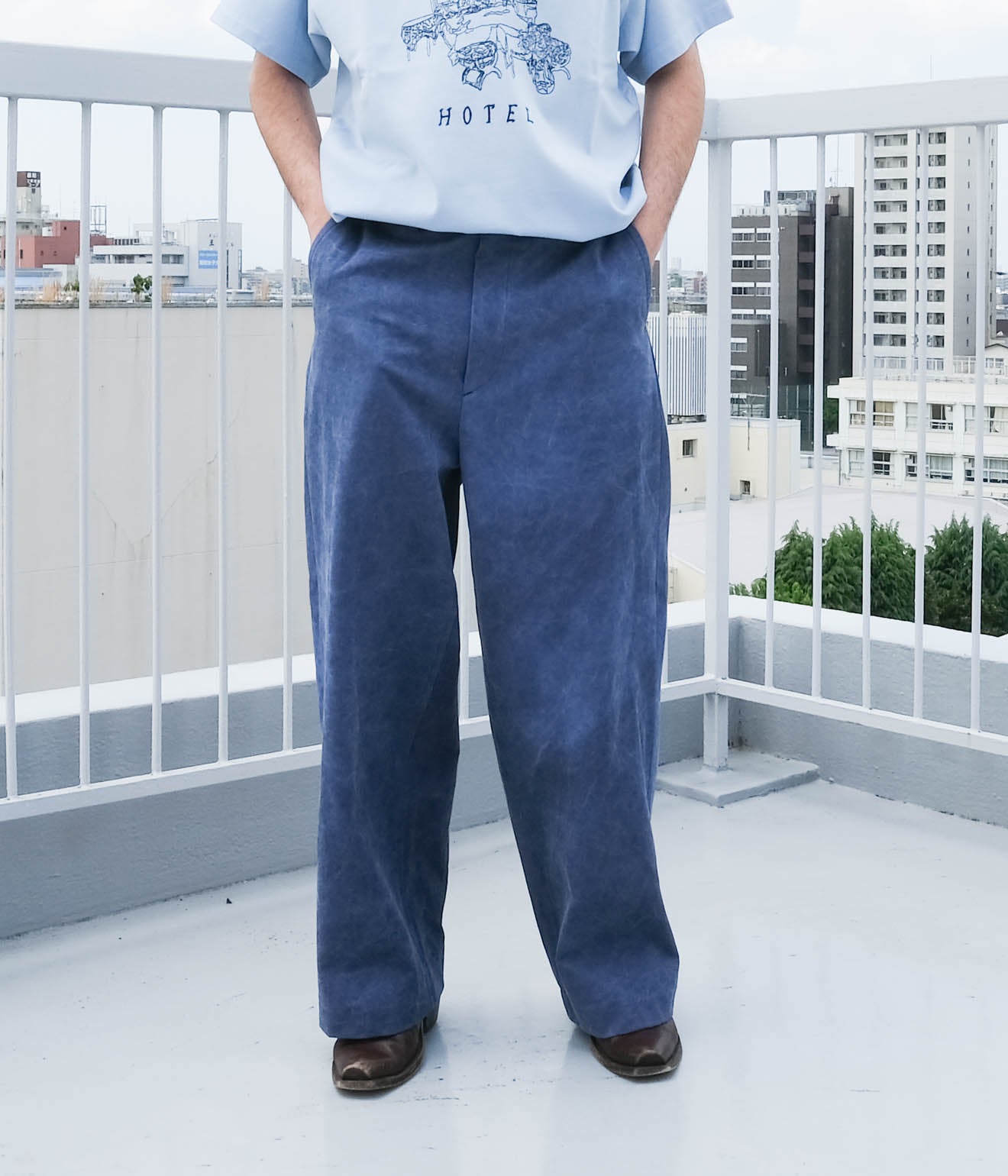 パンツ I AM DORK \"WORK PANTS\"(COLD DYED GREY) I AM DORK WORK PANTS (COLD DYED GREY)