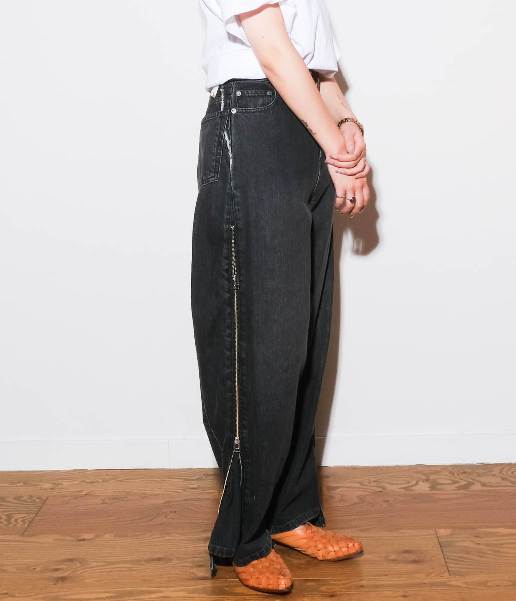 パンツ OLDPARK/BAGGY JEANS/FARED BLK/XS OLDPARK 