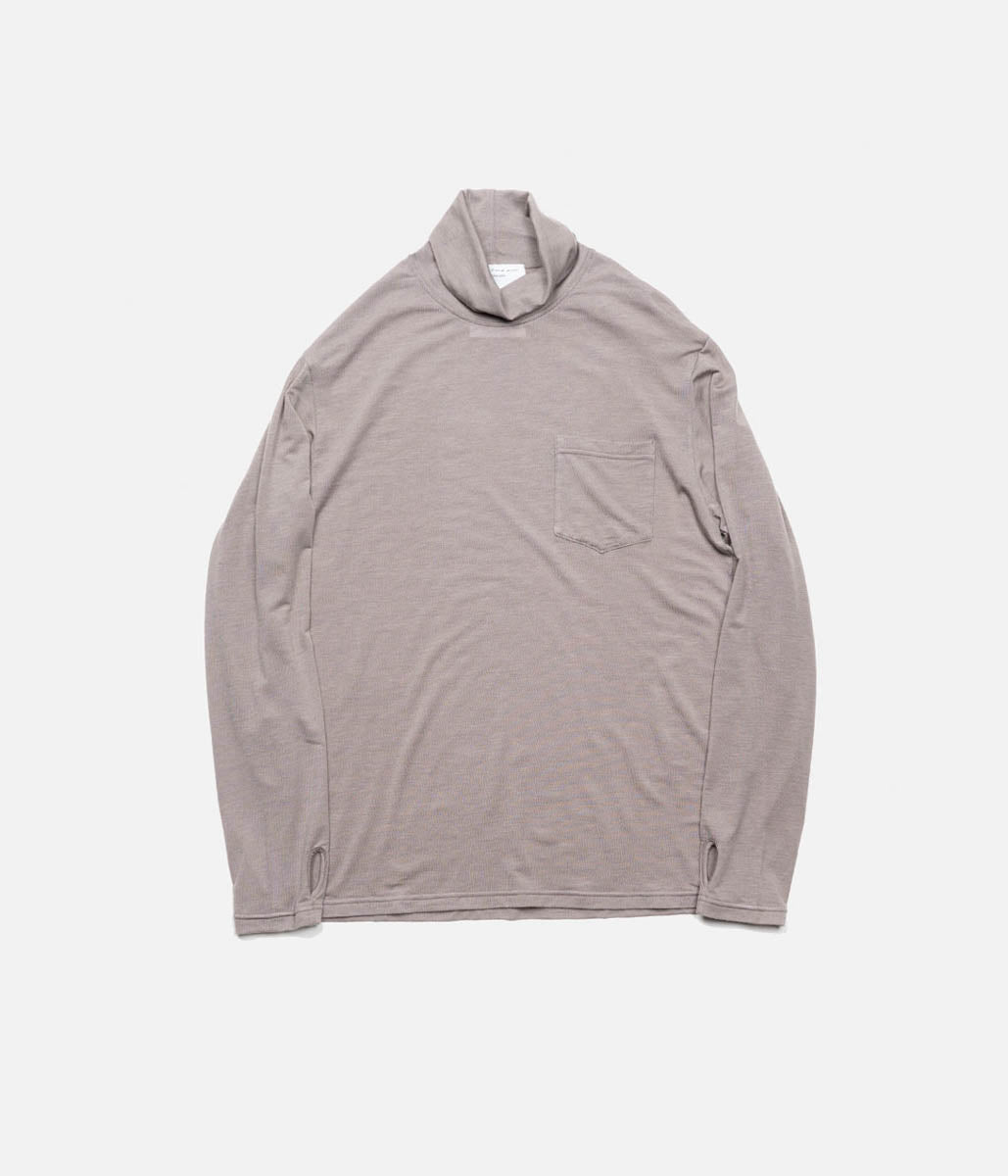BLACKBIRD "TURTLE NECK LONG SLEEVE CUTSEWN" (Greyge)