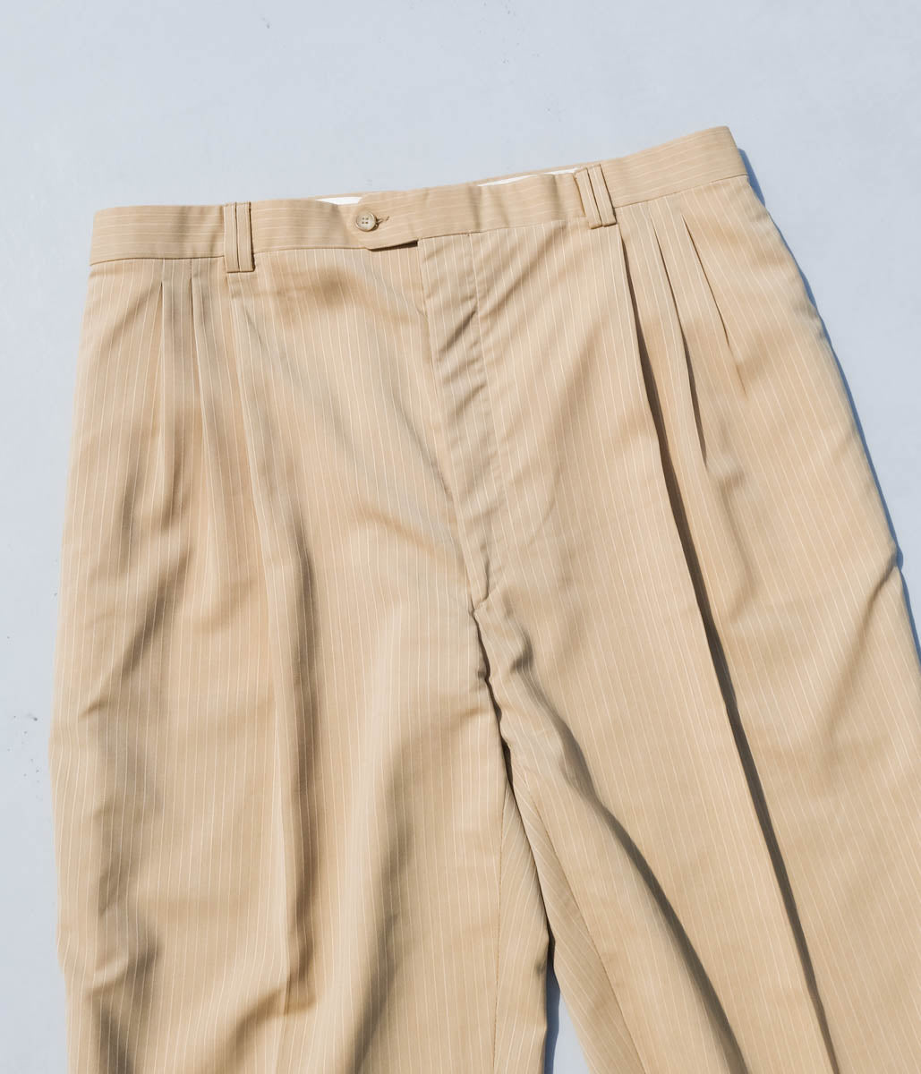 3 Tuck Slacks (Yellow Stripe)