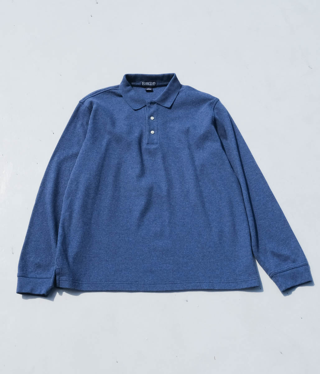 90's LANDS' END Polo Sweater (Navy)