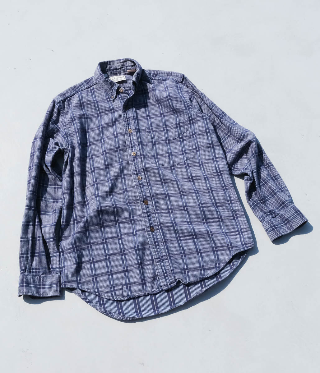 90's L.L.Bean Check Shirt (Blue)