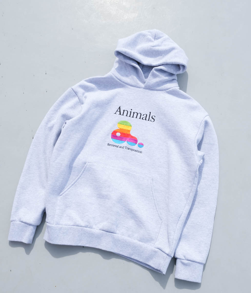 STUDIO WEAREALLANIMALS "Rainbow Hoodie" (Grey)