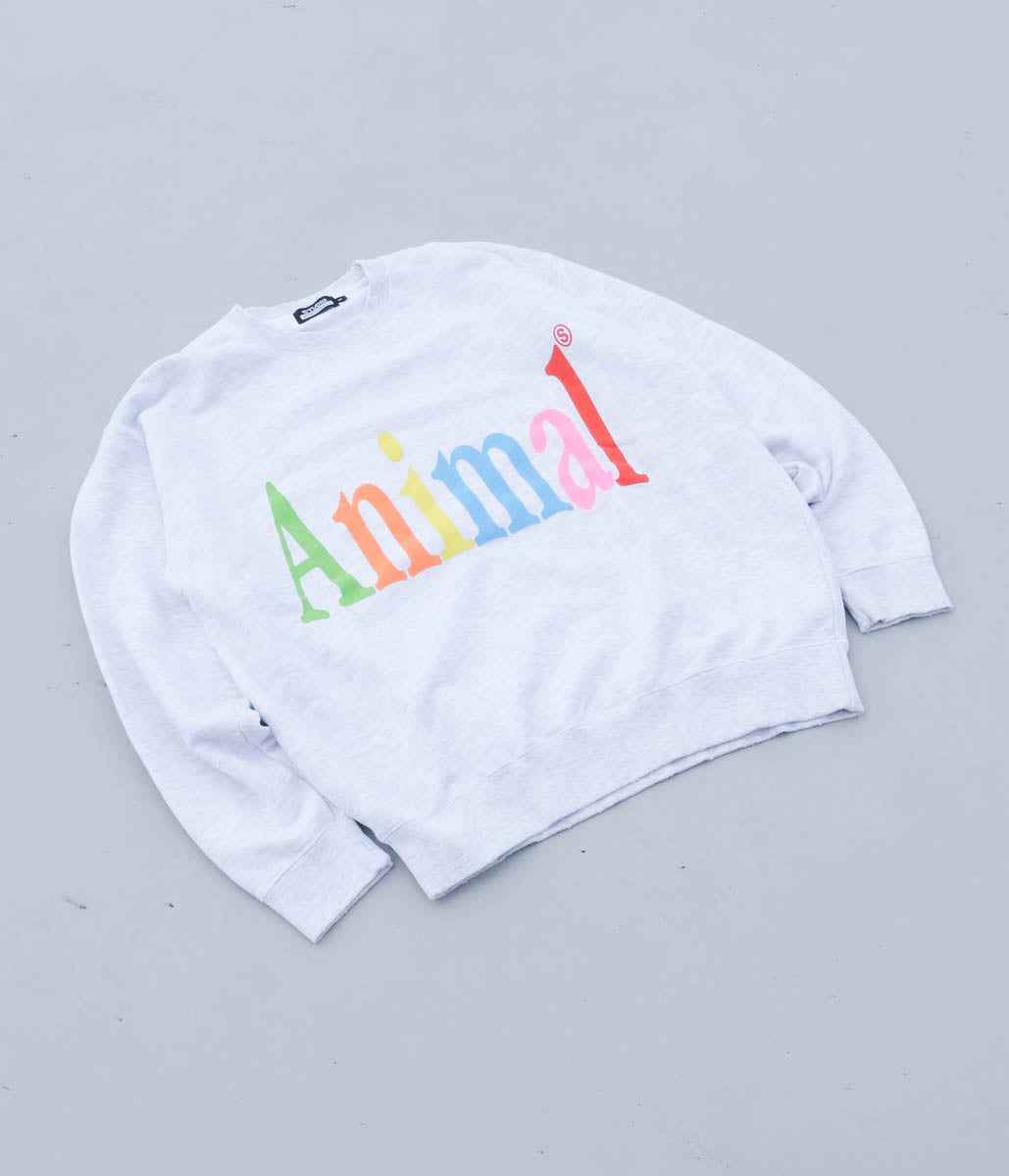 STUDIO WEAREALLANIMALS "Animals Letter Sweatshirt" (Grey)