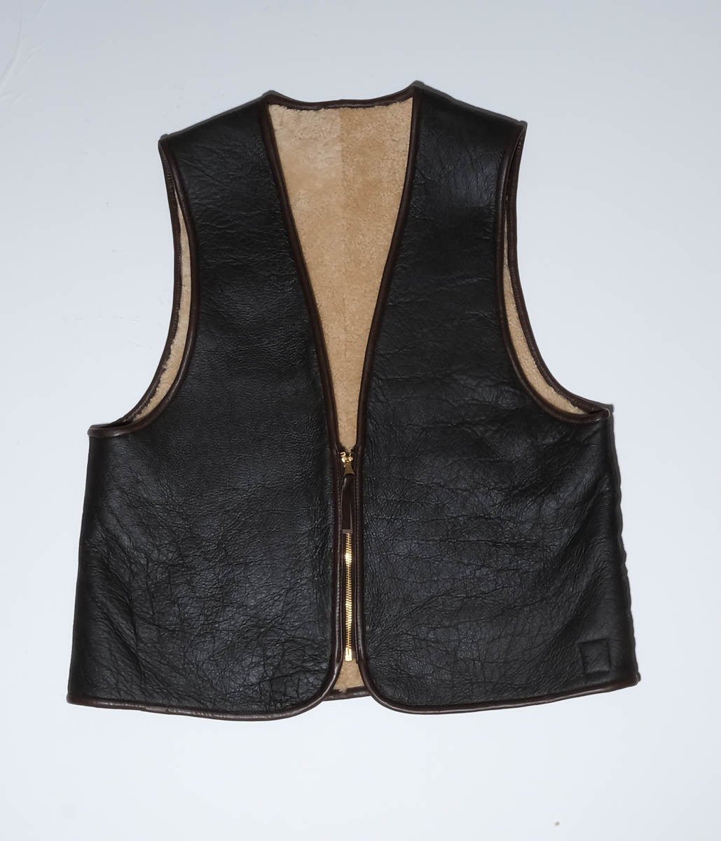 Gurank "Lamb Skin Vest" (BRN)