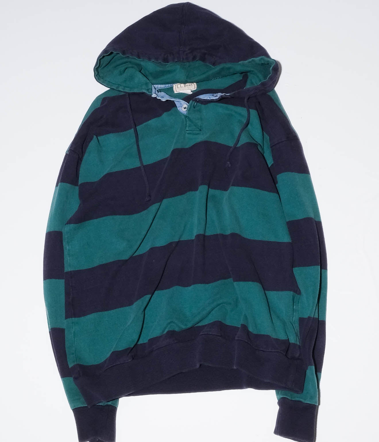 80's L.L. Bean "Border Cotton Parka" (Green×Navy)