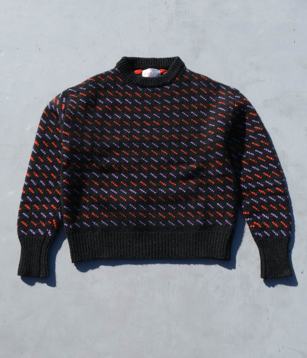 Corgi for Lakewood Clothing "Birdseye Sweater" (Charcoal)